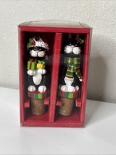 Set of 2 Christmas Cat Festive